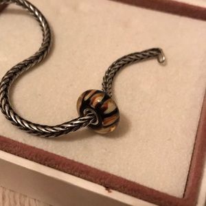 Dark leopard Troll Bead